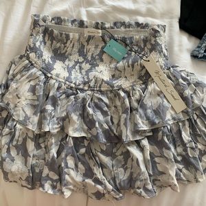 Mustard seed floral grey skort